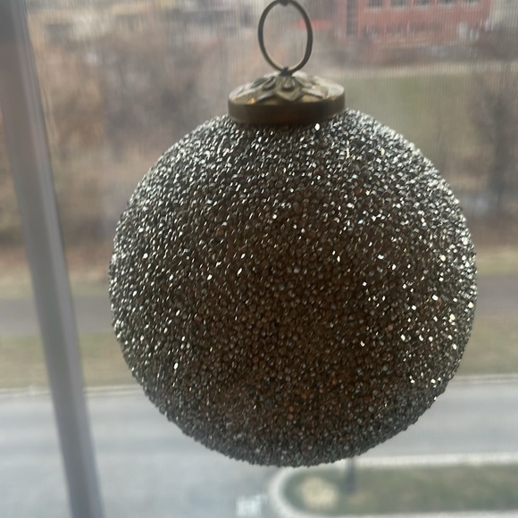 RH Christmas Ball Silver Ornament - Picture 2 of 5